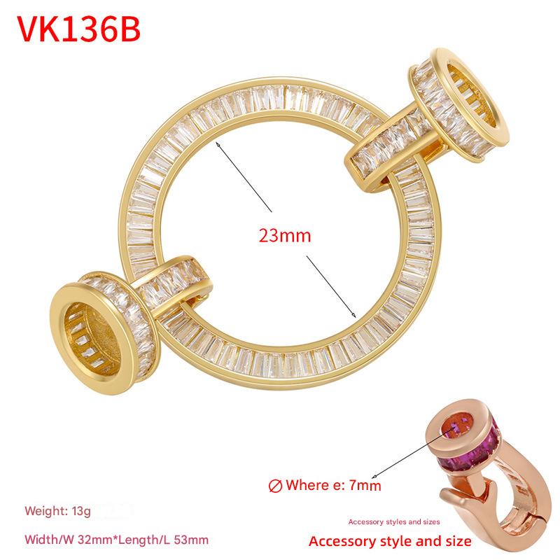 3:T square diamond gold 32*53mm
