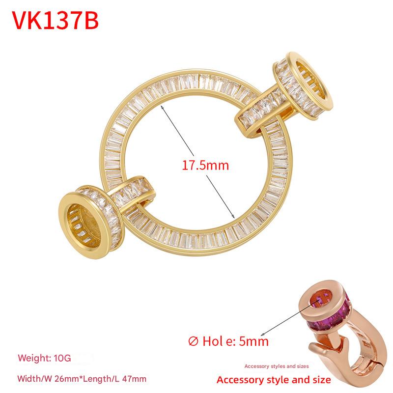 5:T square diamond Gold 26*47mm