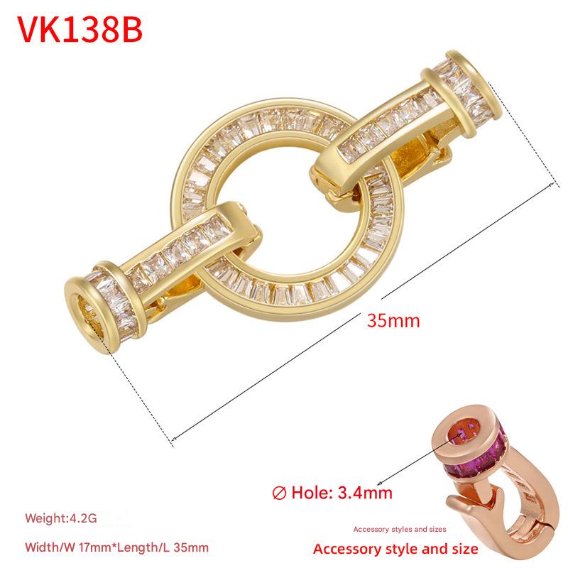 8:T square diamond gold 17*35mm