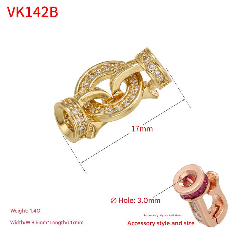 16:Round diamond gold 9.5*17mm