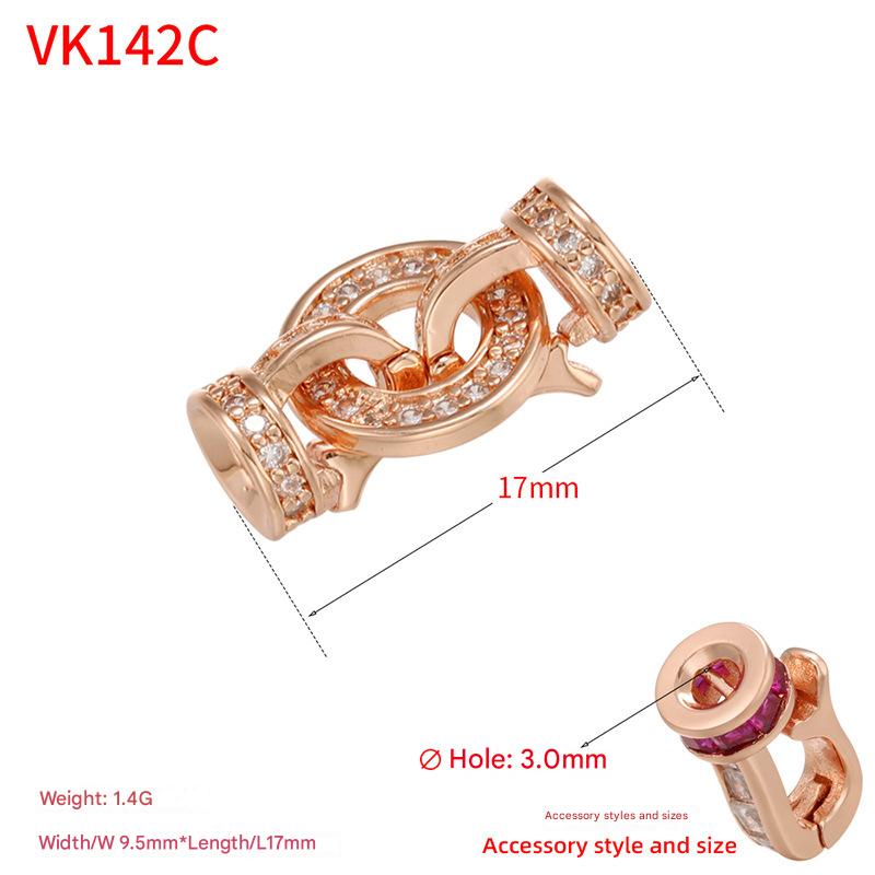 17:Round diamond rose gold 9.5*17mm