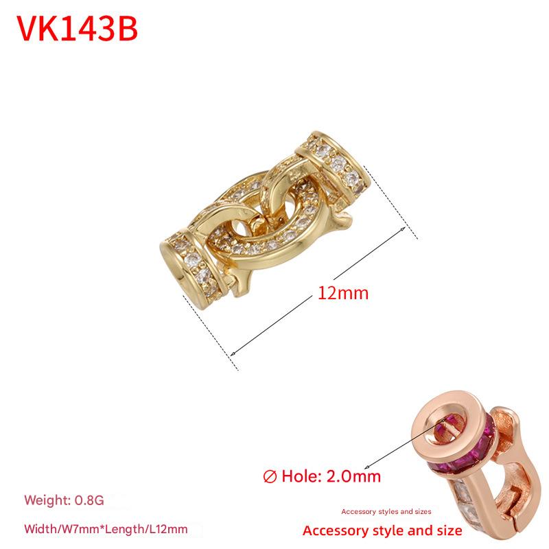 19:Round diamond gold 7*12mm