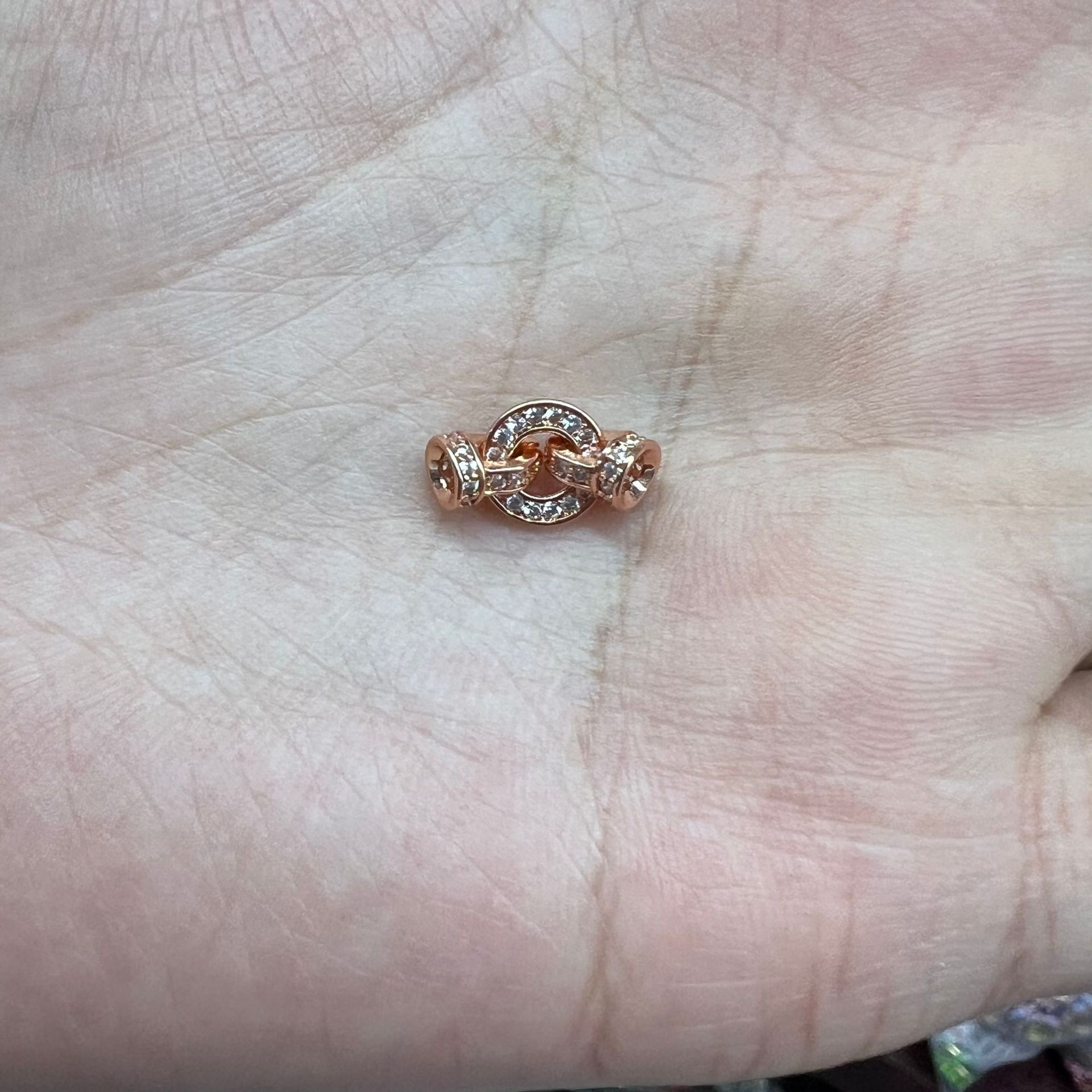 20:Round diamond rose gold 7*12mm