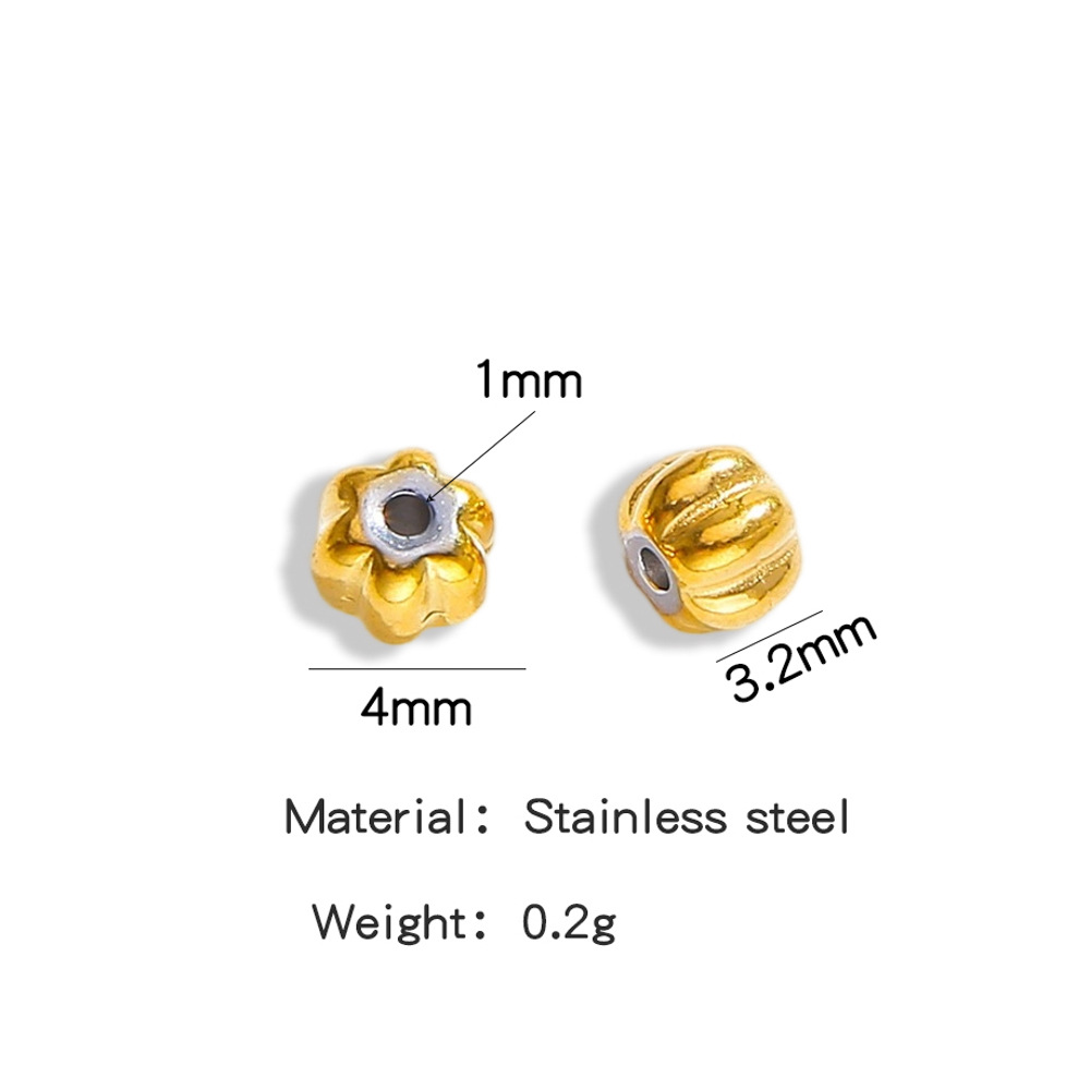 4MMGolden pumpkin beads