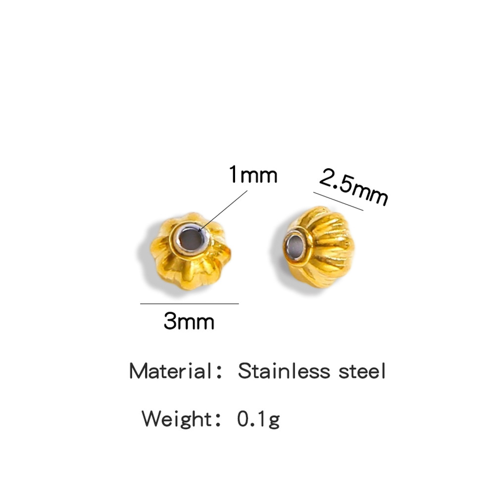 3MMLantern beads in gold