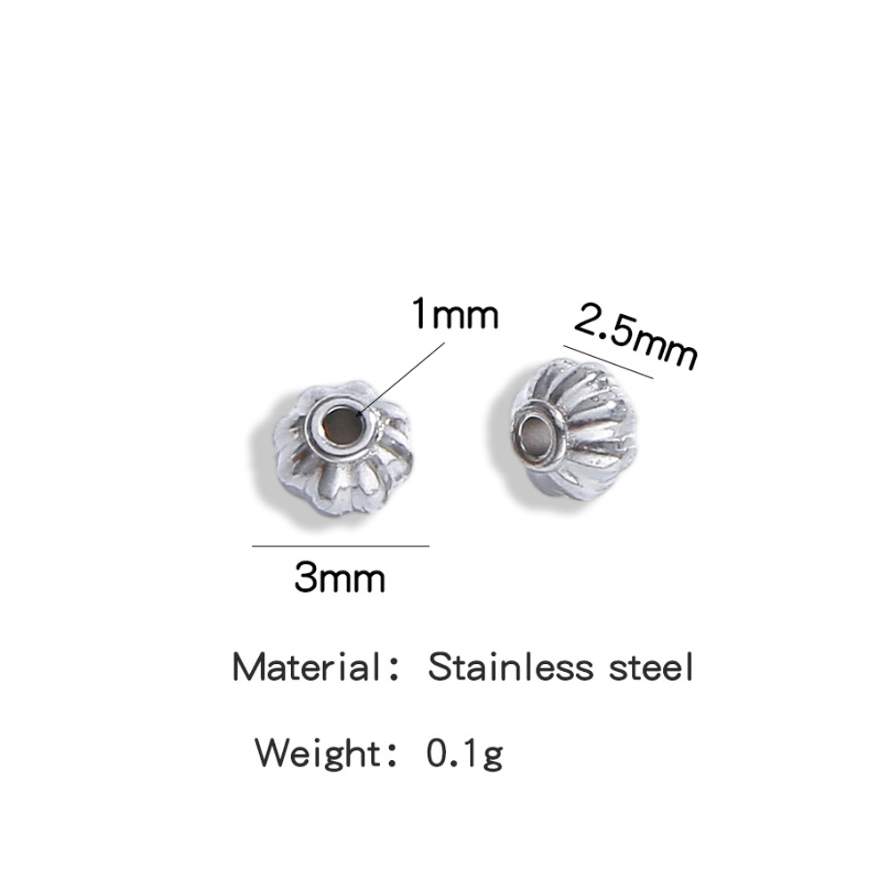 3MMSilver lantern beads