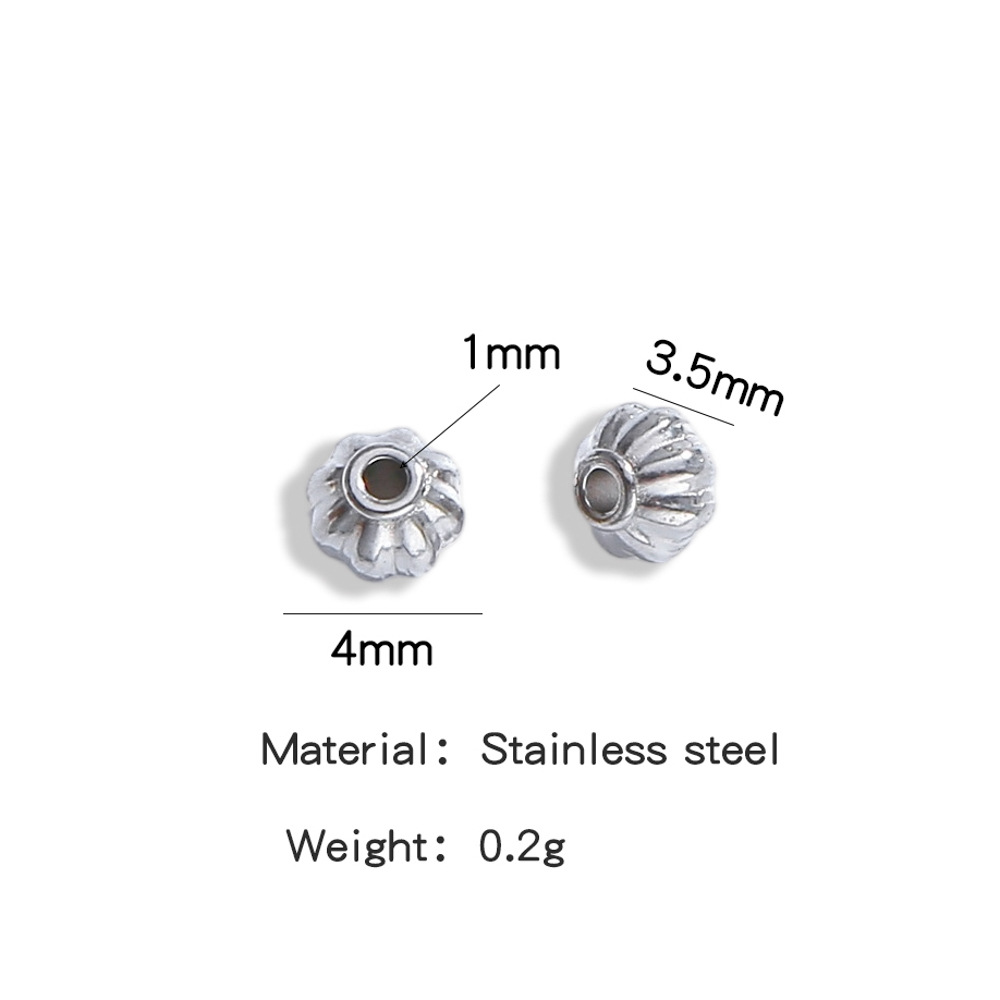 4MMSilver lantern beads