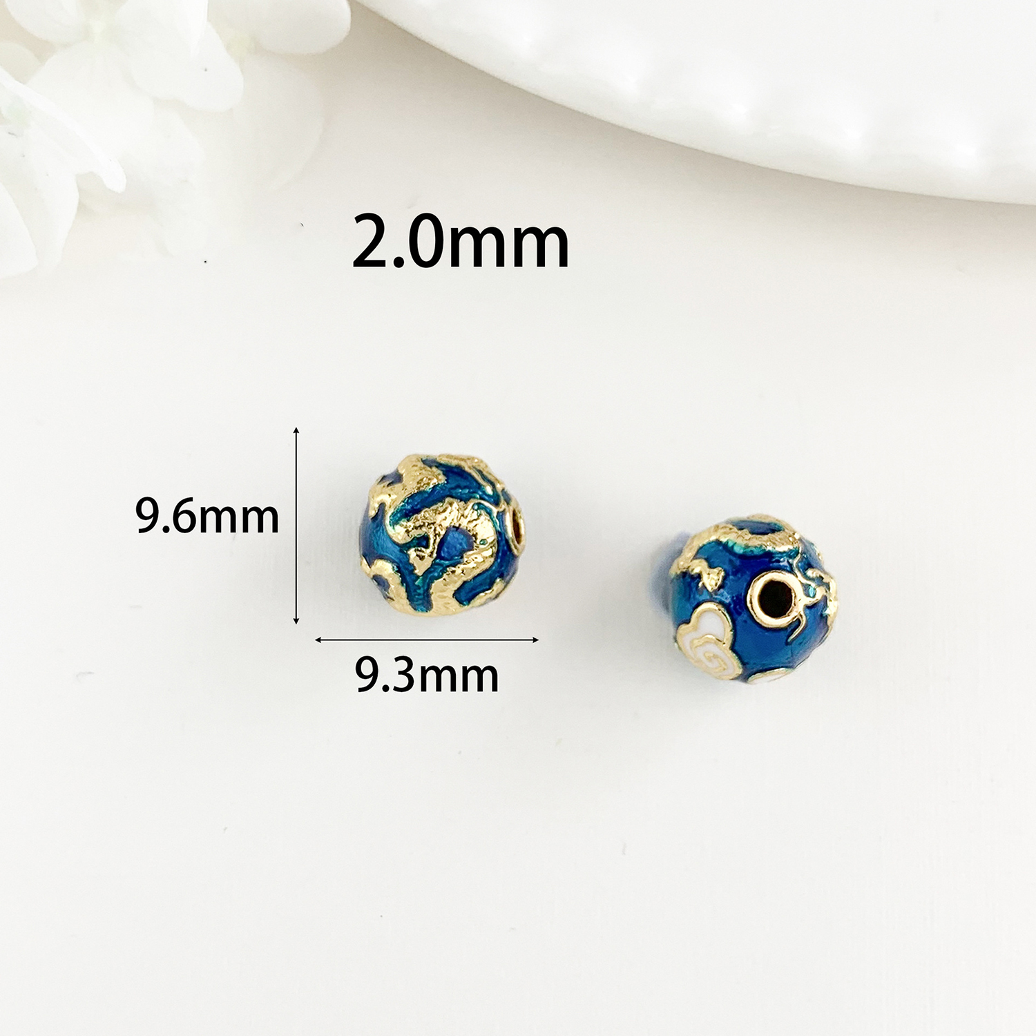 9:Cz288 dragon pattern beaded gold