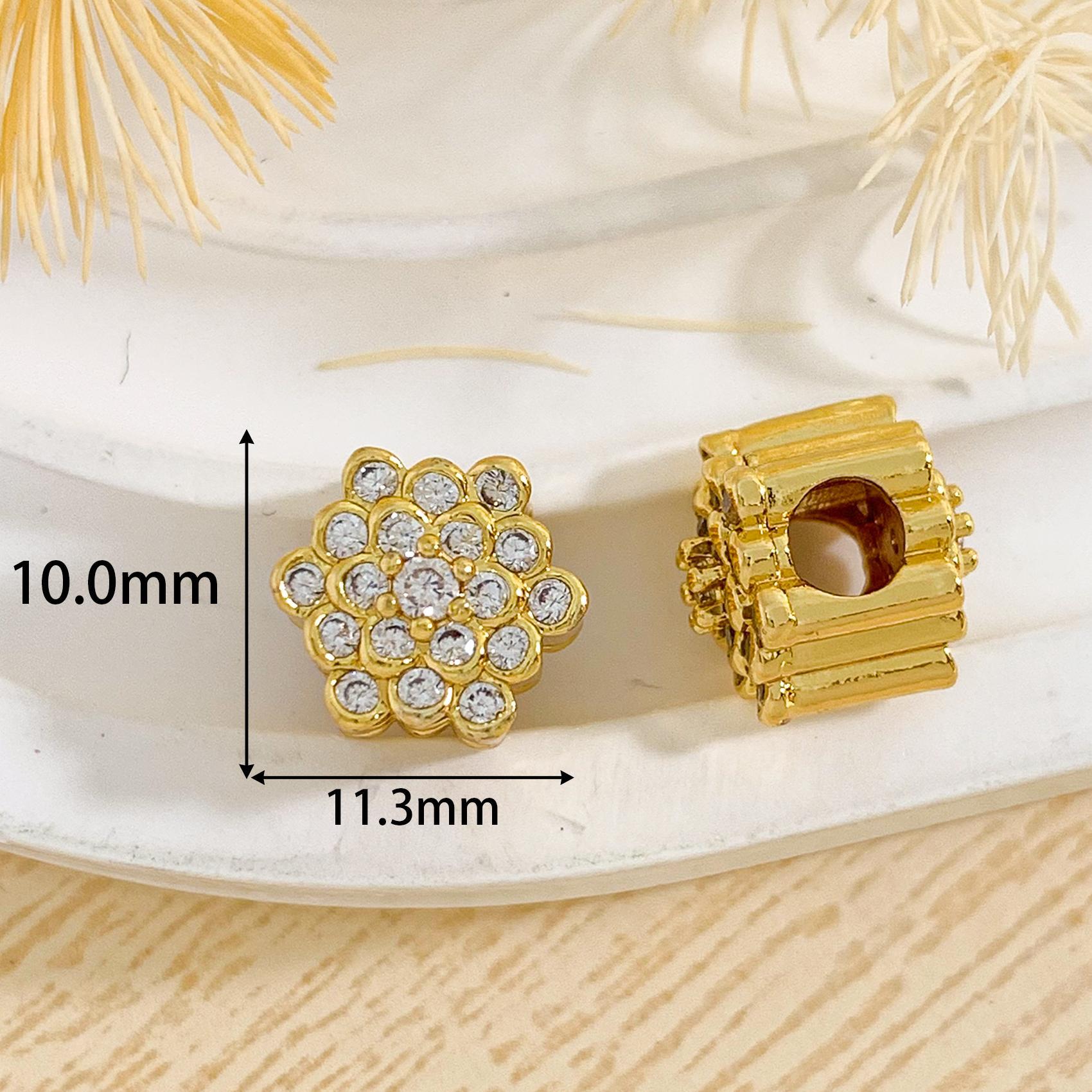 10:Cz171 six-deformation beaded gold