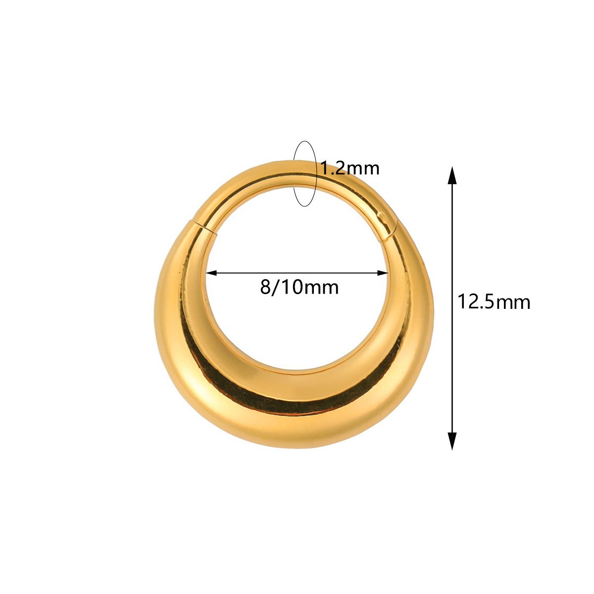 gold 1.2x8mm