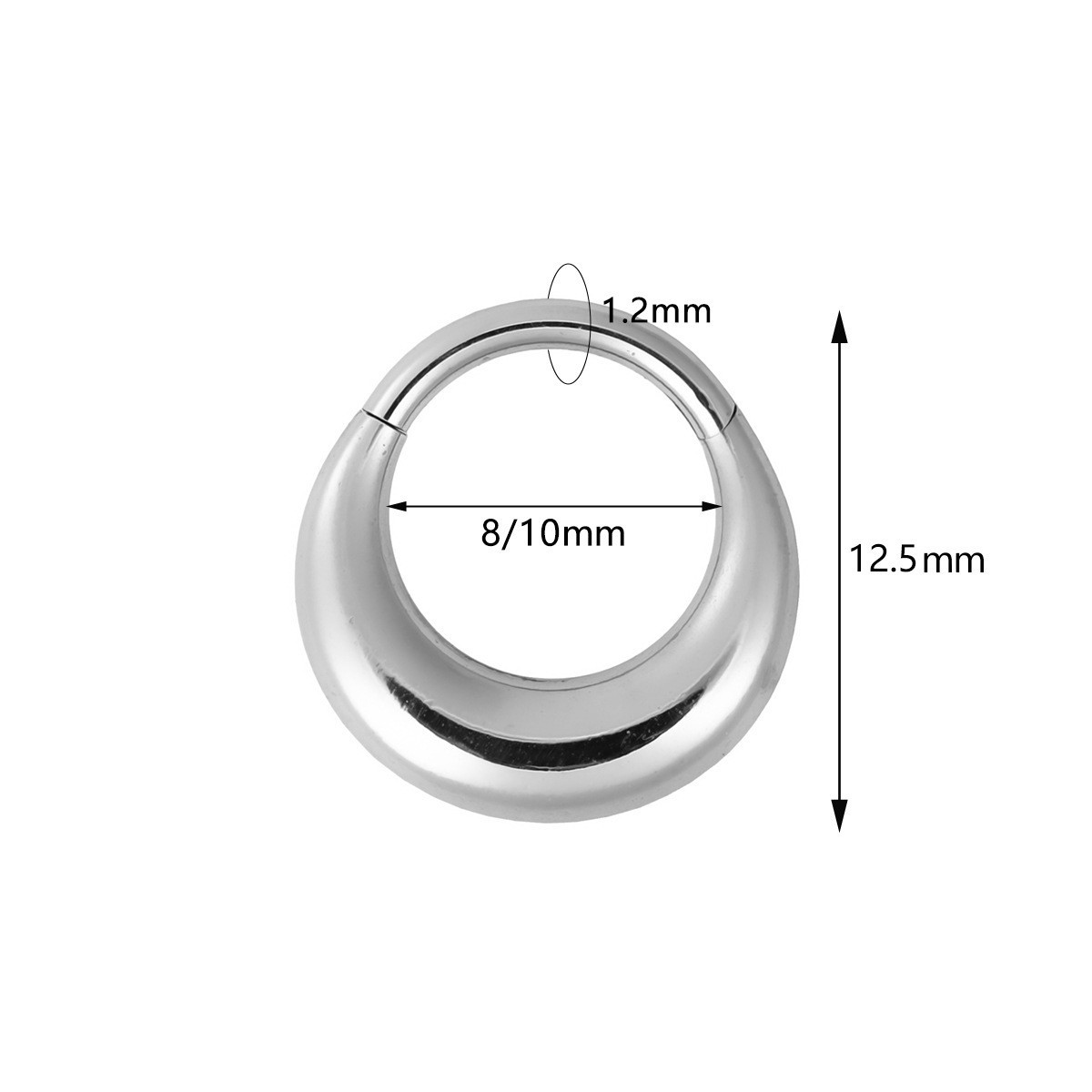 silver 1.2x8mm