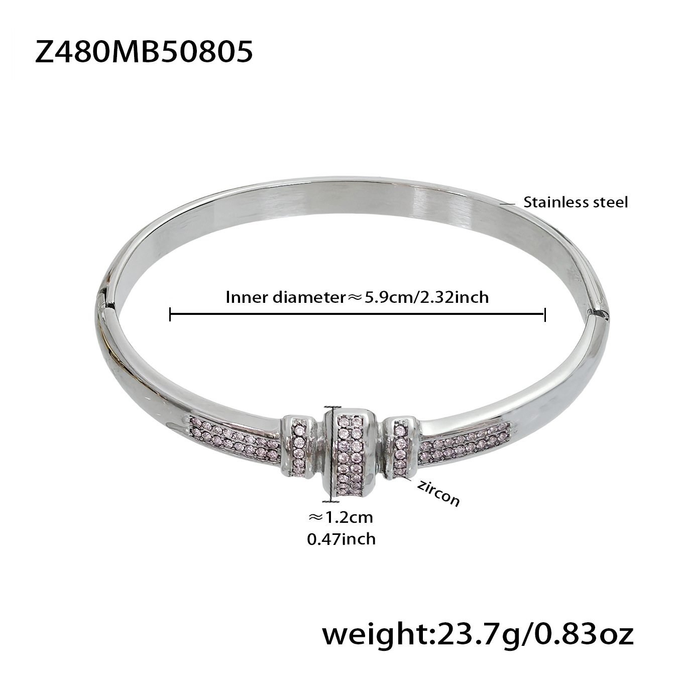 4:Z480- Steel Pink Zircon