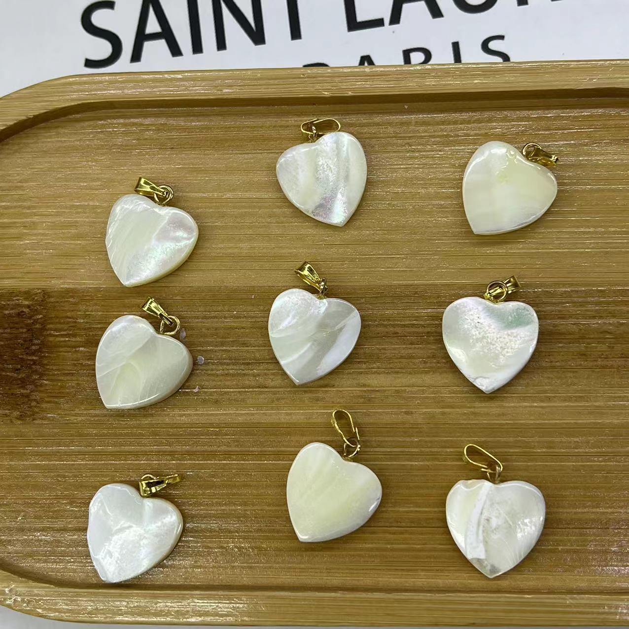 15MM heart-shaped (gold)