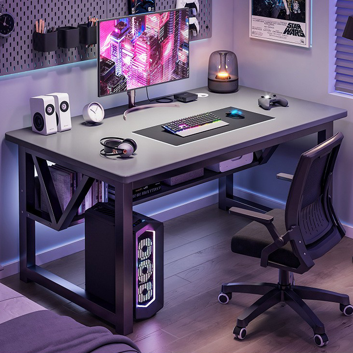 Dark gray   Black rack with shelf 120*60