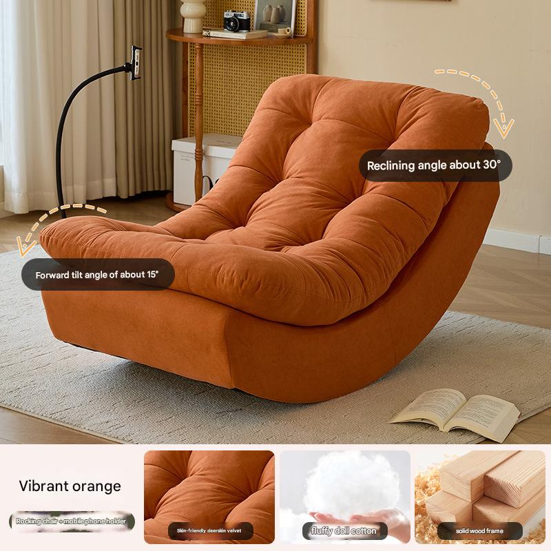 orange chair mobile phone holder