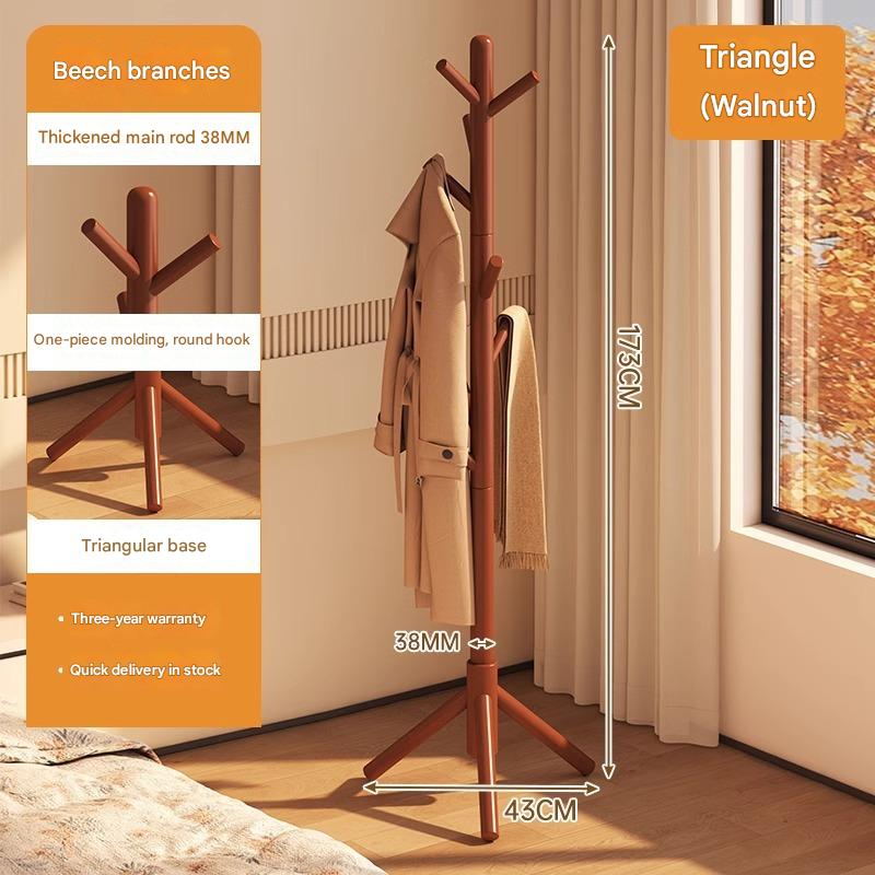 [all beech] walnut color three-legged model (round hook)