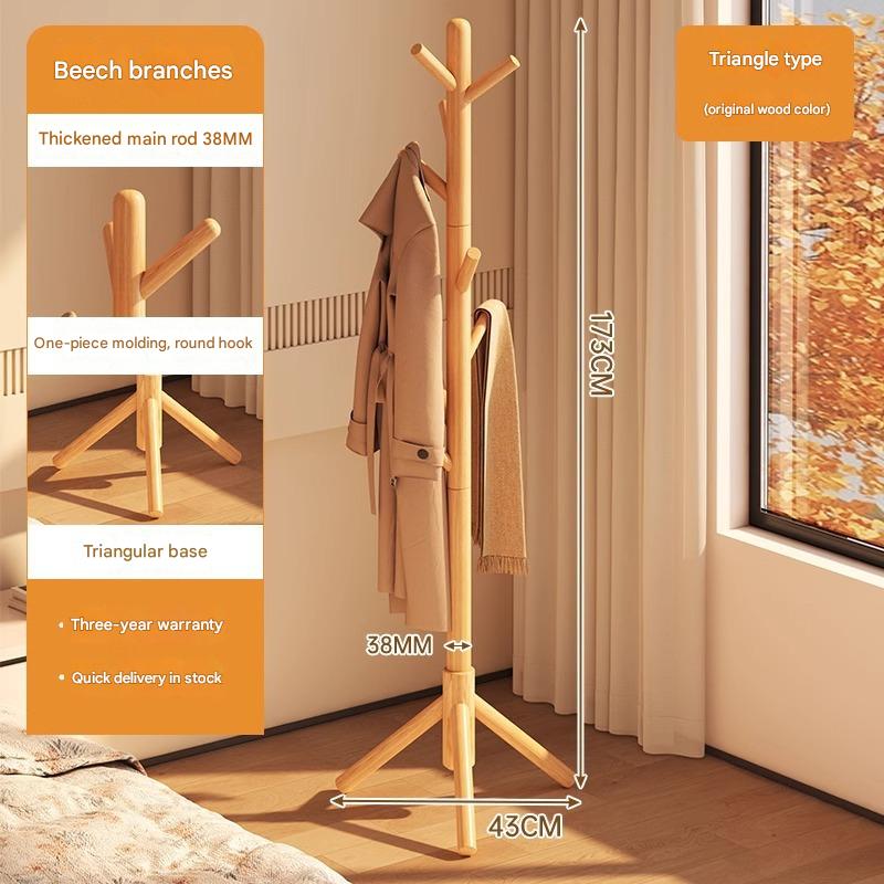 [all beech] log color three-legged model (round hook)