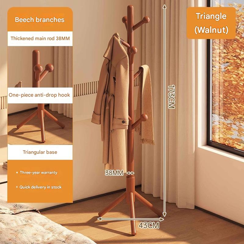 [upgraded anti-fall hook-thick beech wood] walnut three-legged model