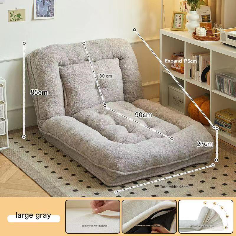 178cm gray extra large size [comes with pillow   seat cushion]