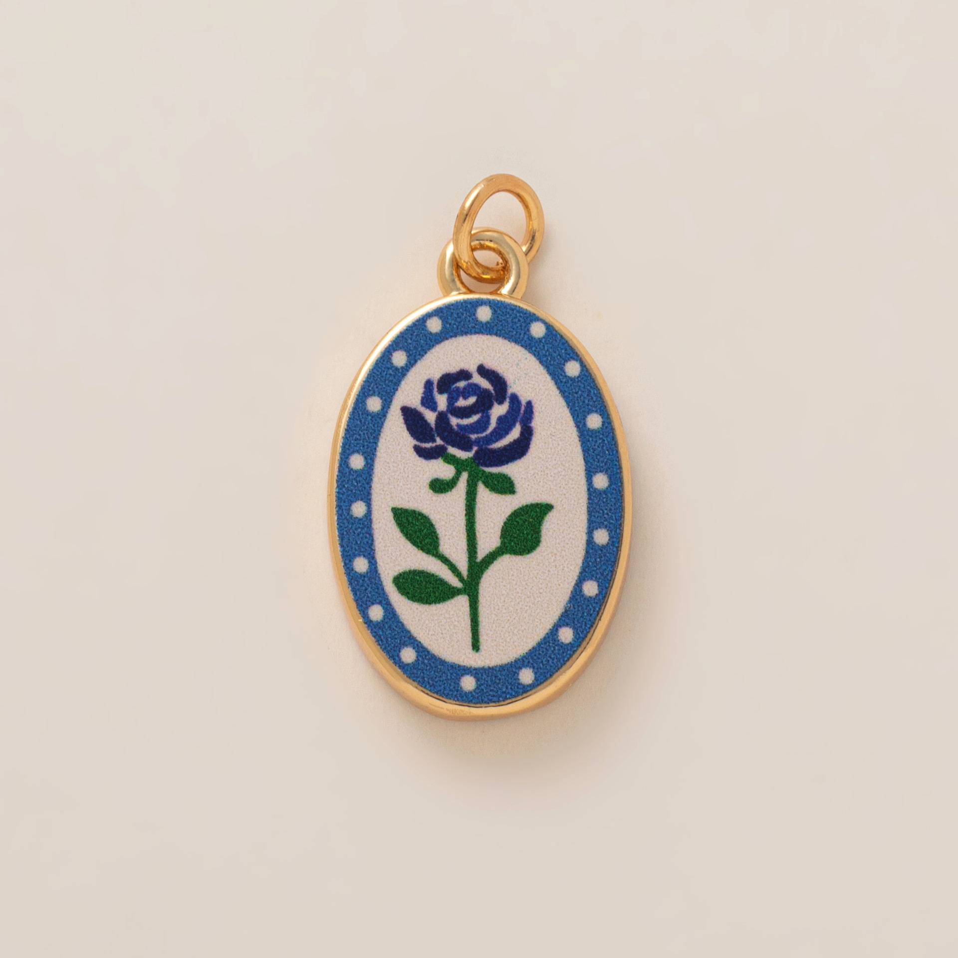 7:Blue rose pendant