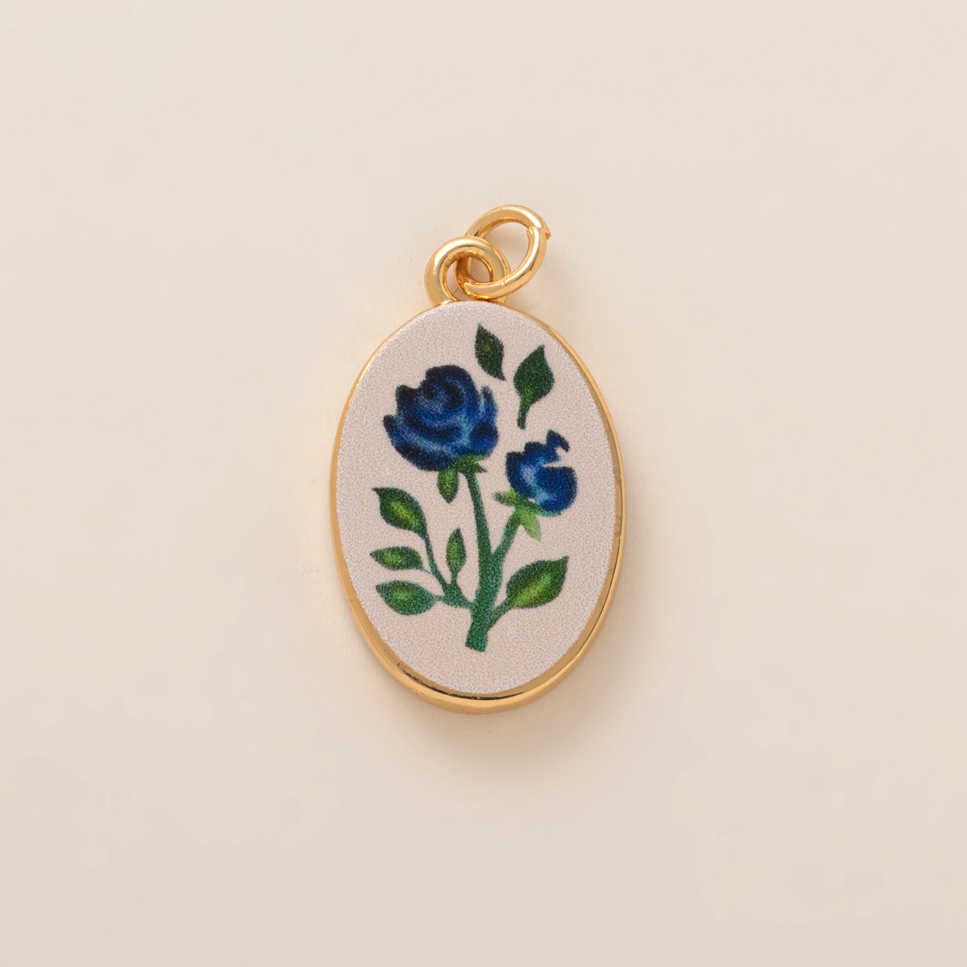 11:Blue rose pendant