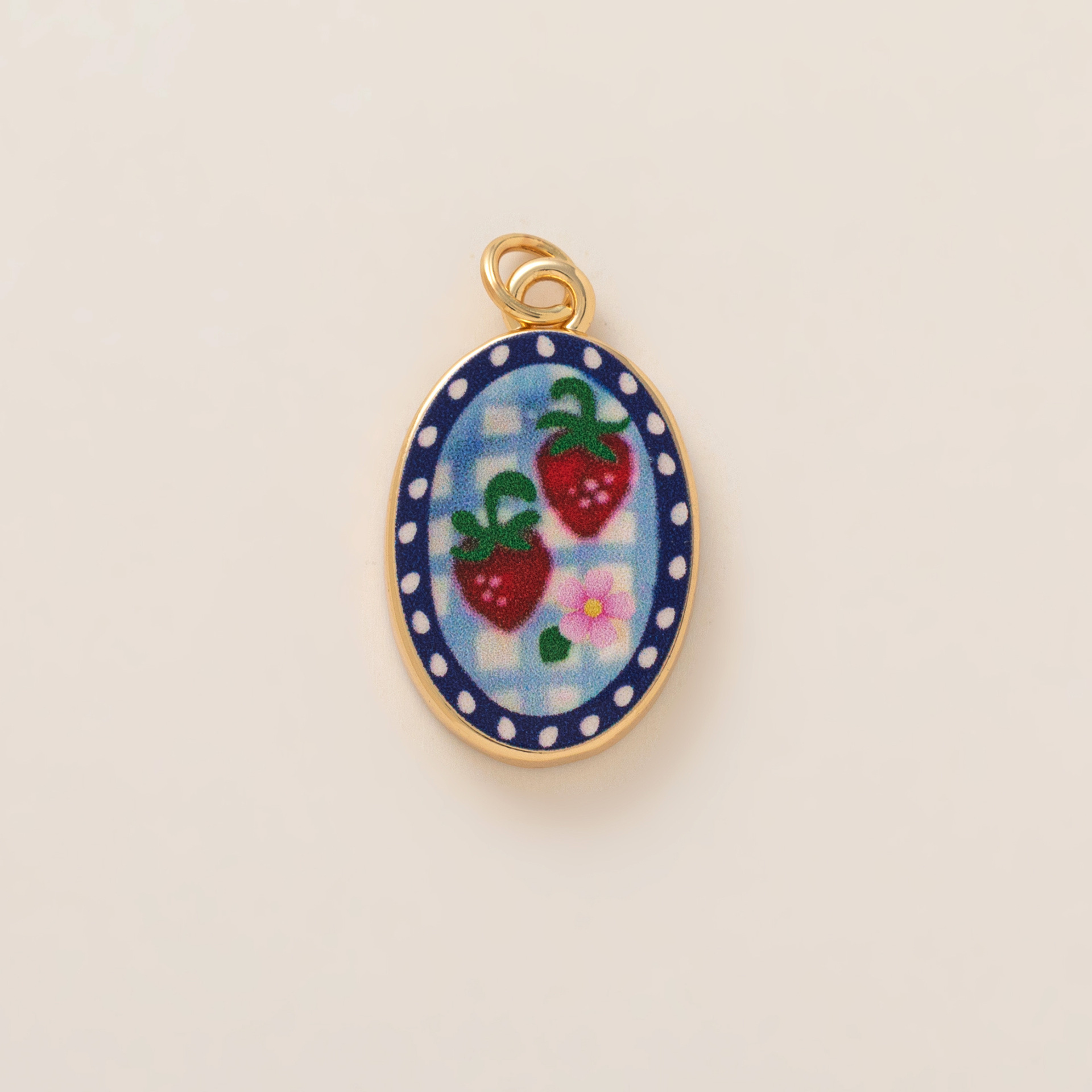 13:Crimson strawberry pendant