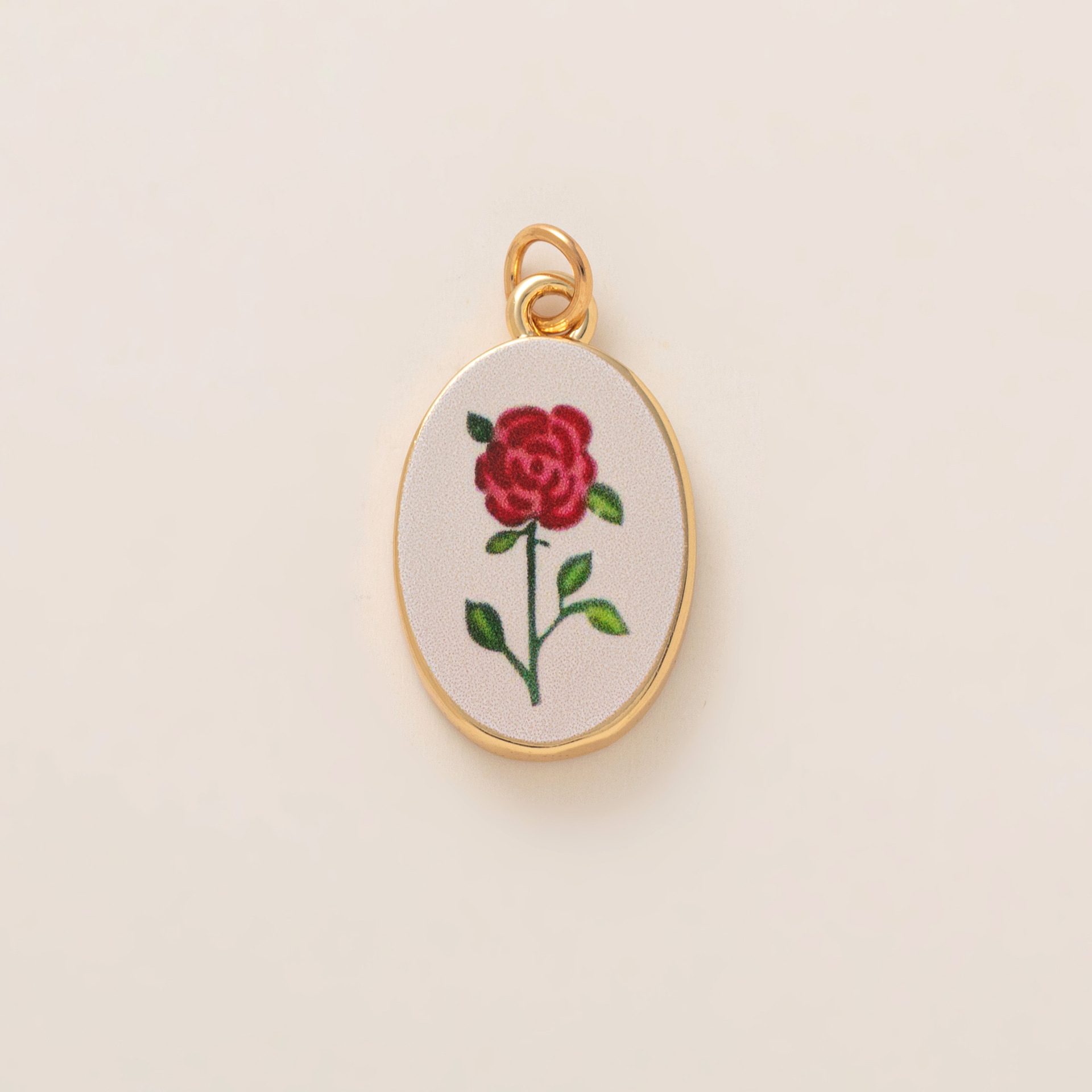 14:Red flower pendant