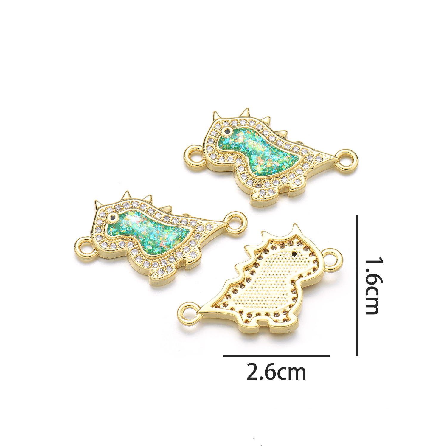 11:Dinosaur Hand (Shining Green Opal)