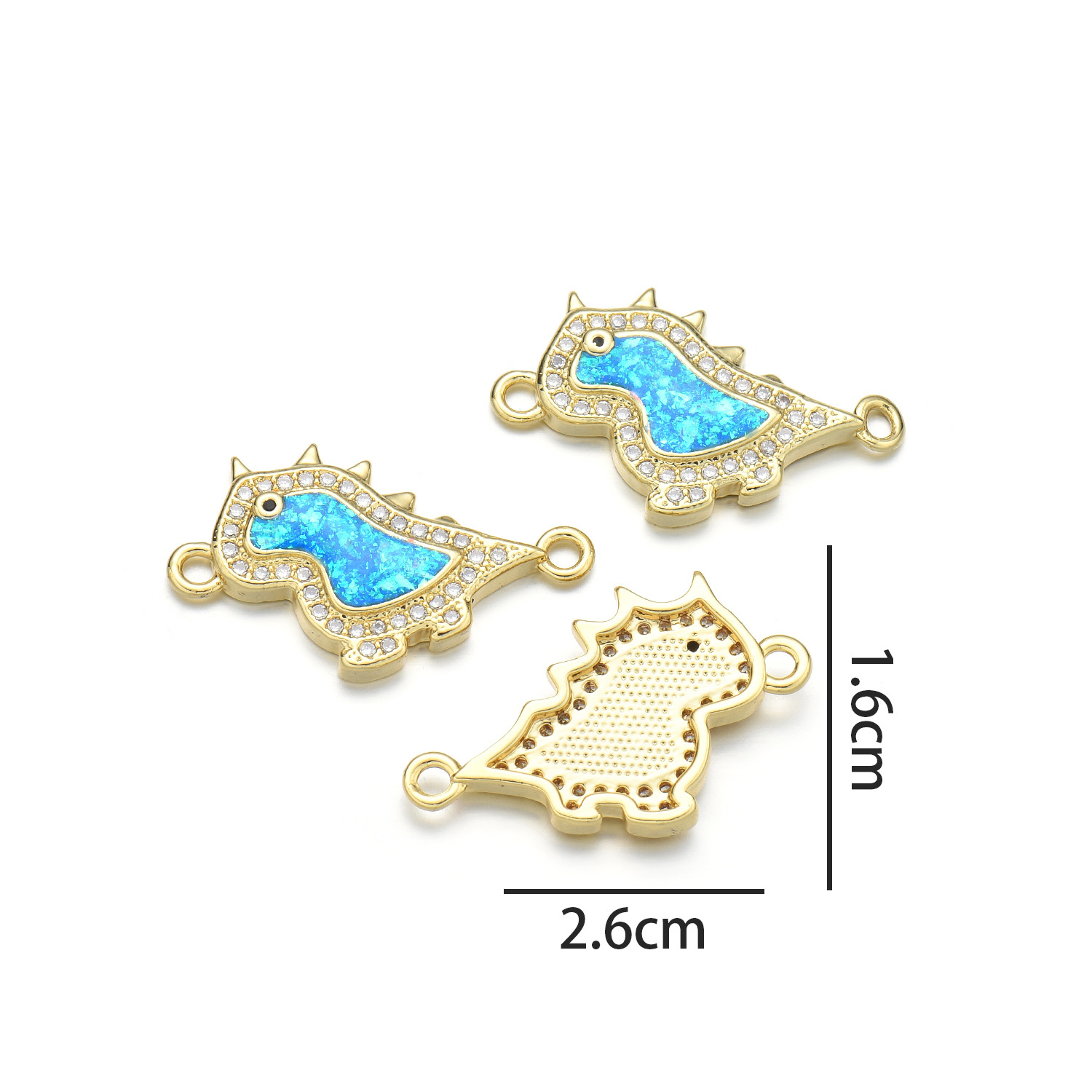 12:Dinosaur Hand (Peacock Blue Opal)