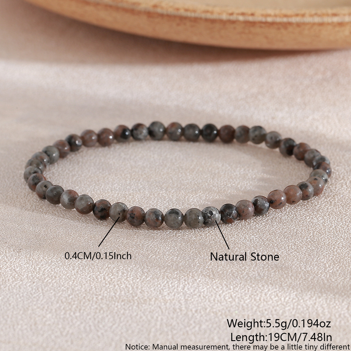 1:4mm flame stone (about 48 pieces) nac07-5