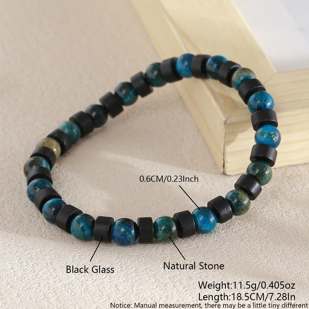3:6mm lapis lazuli blue tiger eye nae08-9