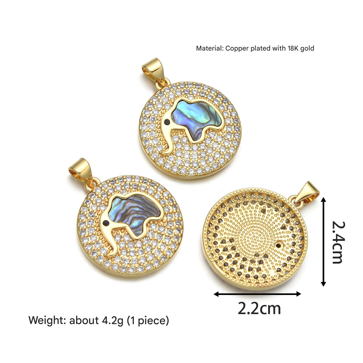 2:Round elephant (abalone shell)