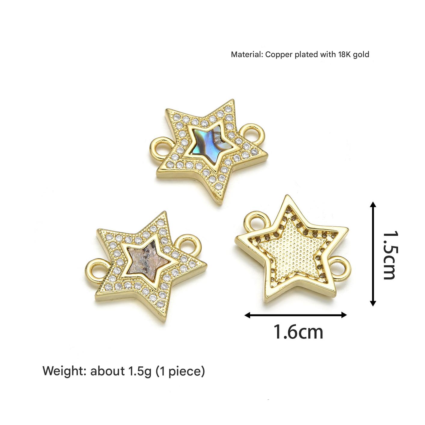 6:Gold-edged star hand sign (abalone shell)