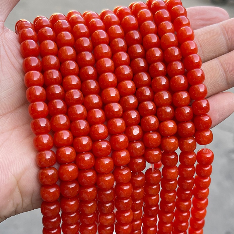 red chalcedony 6*8mm