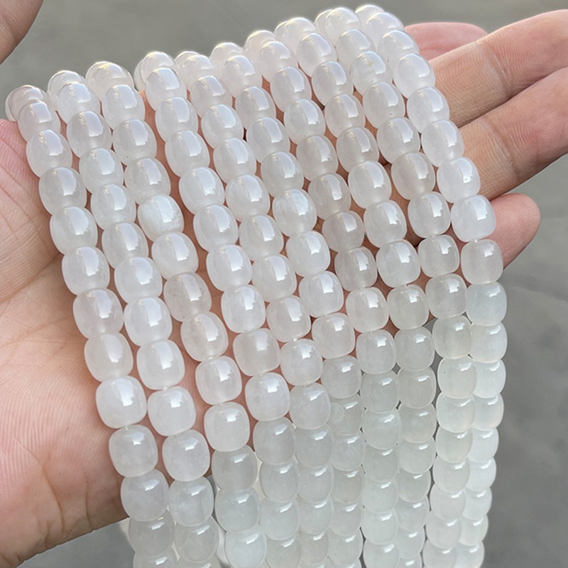 white jade 8*8mm