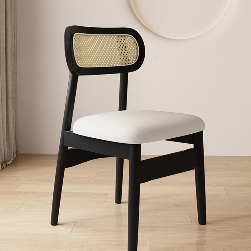 Black   white leather