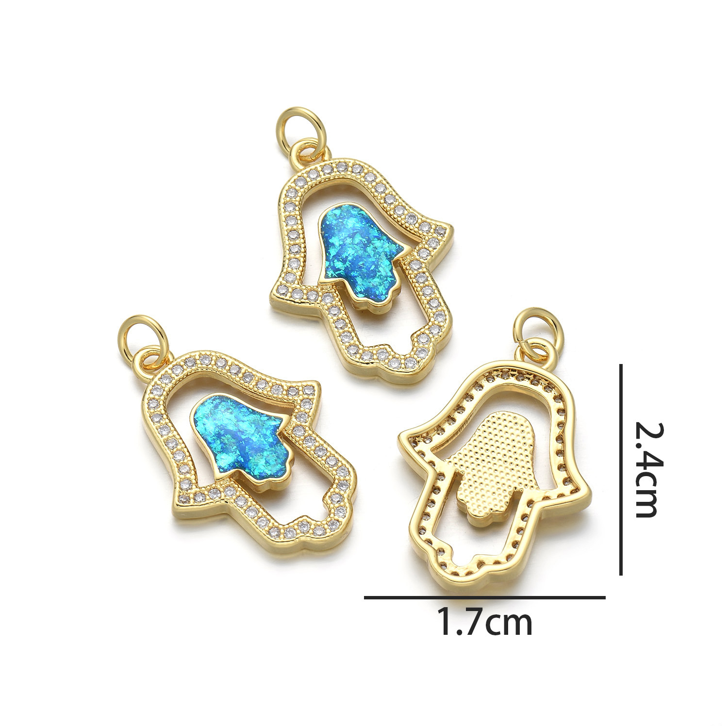 4:Palm (peacock blue opal)