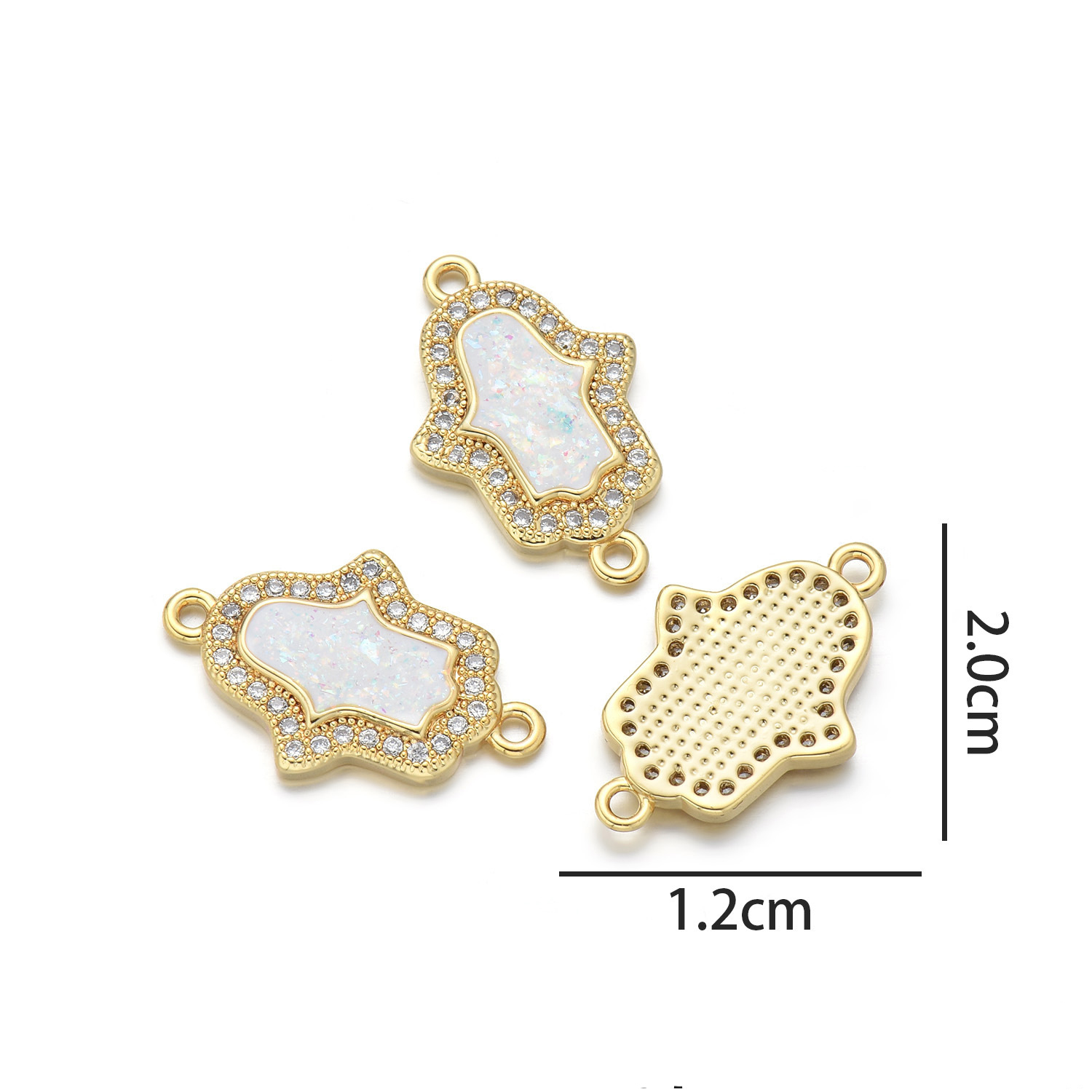 7:Palm card (colorful pink opal)