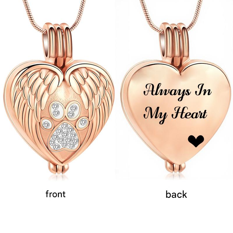 4:Rose gold heart pendant