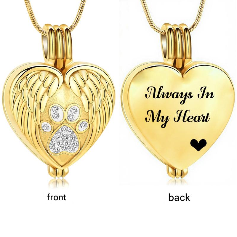 3:Gold heart pendant