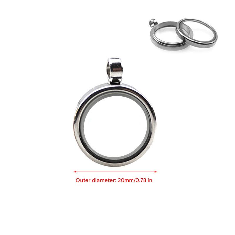 1:20mm silver quack box pendant