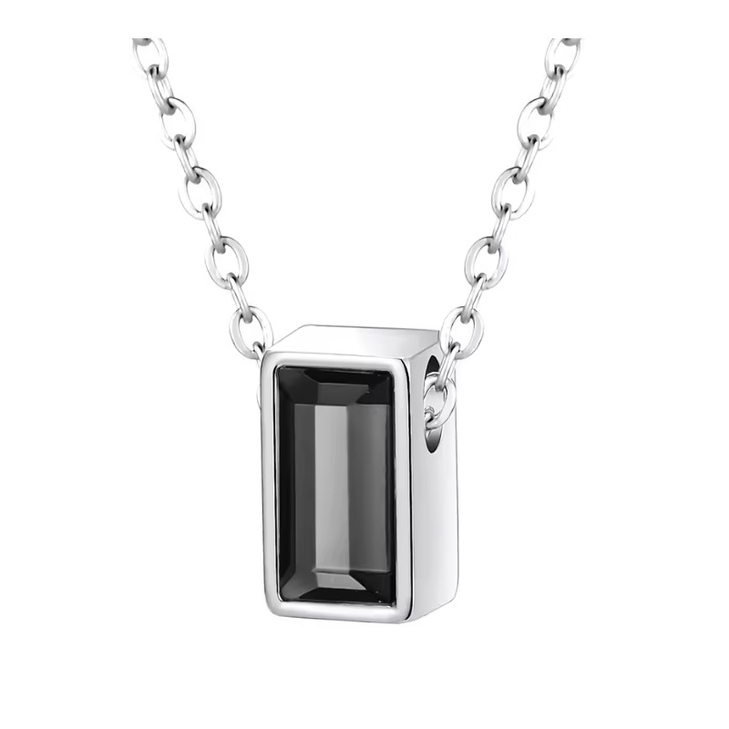 2:Black square column pendant