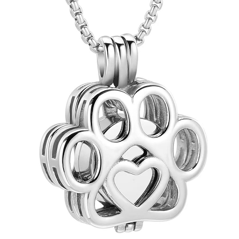 1:Silver hollow flower pendant