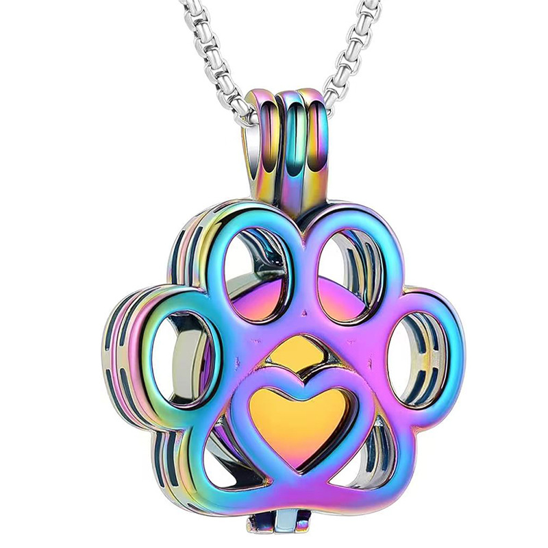 5:Colorful hollow flower pendant