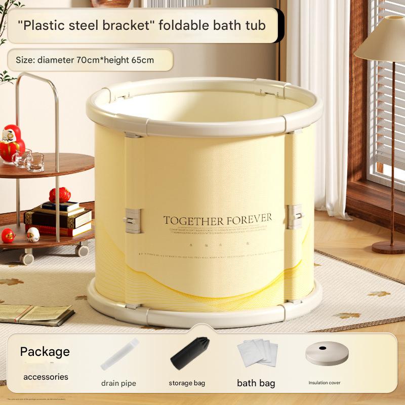 Gold - with drainage pipe   5 bath bags   storage bag   thermal cover