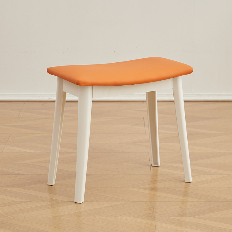 White Leg Orange Cushion