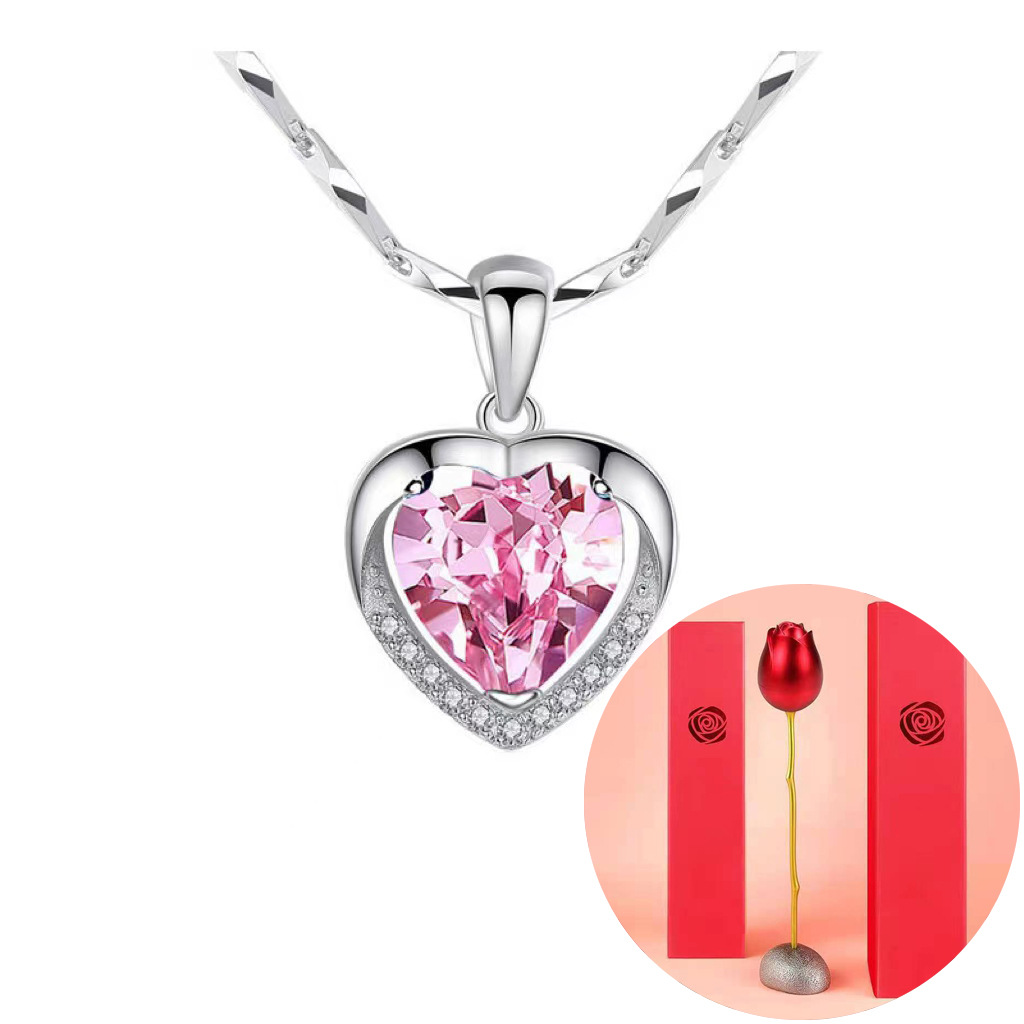 8:Eternal Heart Pink Diamond a rose gift box