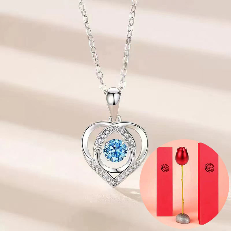 10:Beating Heart Blue Diamond a rose gift box