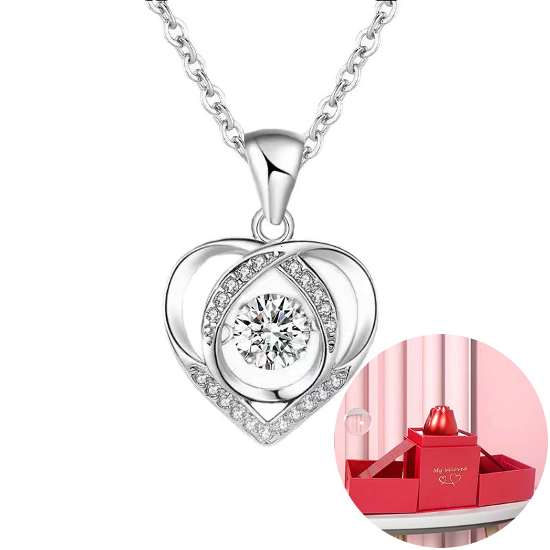 11:Beating heart White Diamond lifting gift box