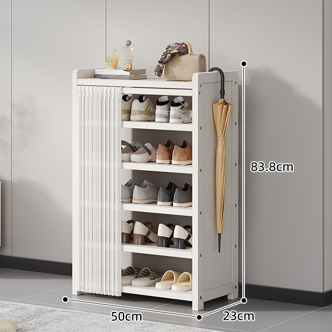 Milky white/50 long 6 layers